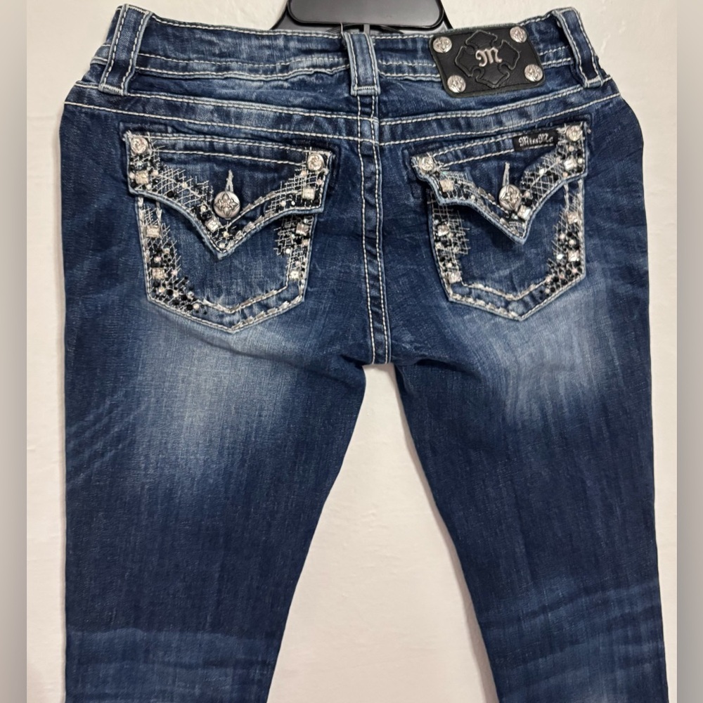 Miss Me Dark Blue Skinny Jeans - Picture 4 of 10